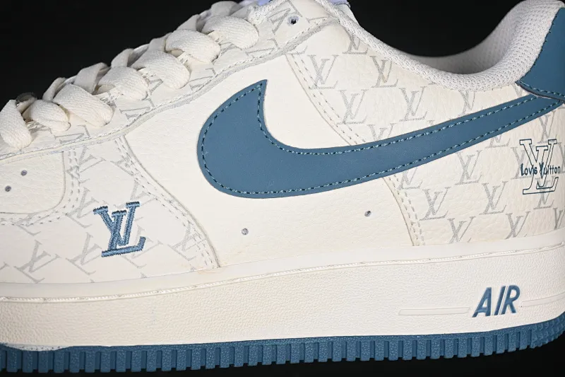 All categories Nk Air Force 1 Air Force series Nk Air Force 1 Low Air Force low-top Nike Air Force 1'07 Low LV joint Gulf blue print Air Force 1 low-top casual sneakers BZ6880-105
